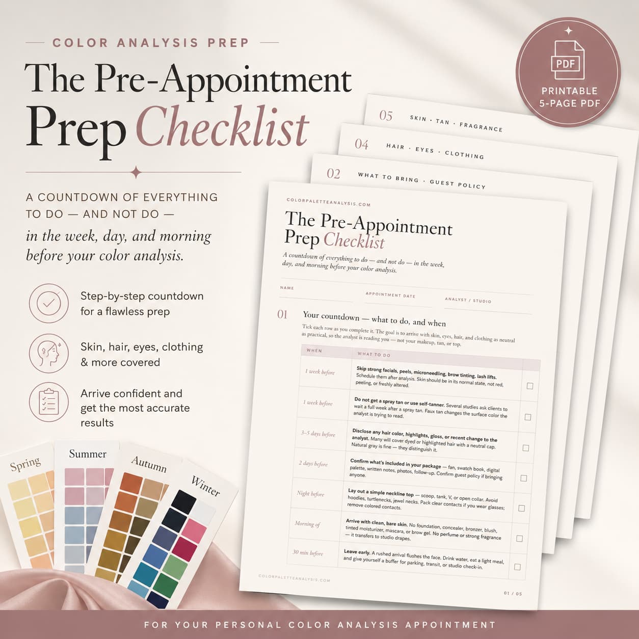 Preview of The Pre-Appointment Prep Checklist