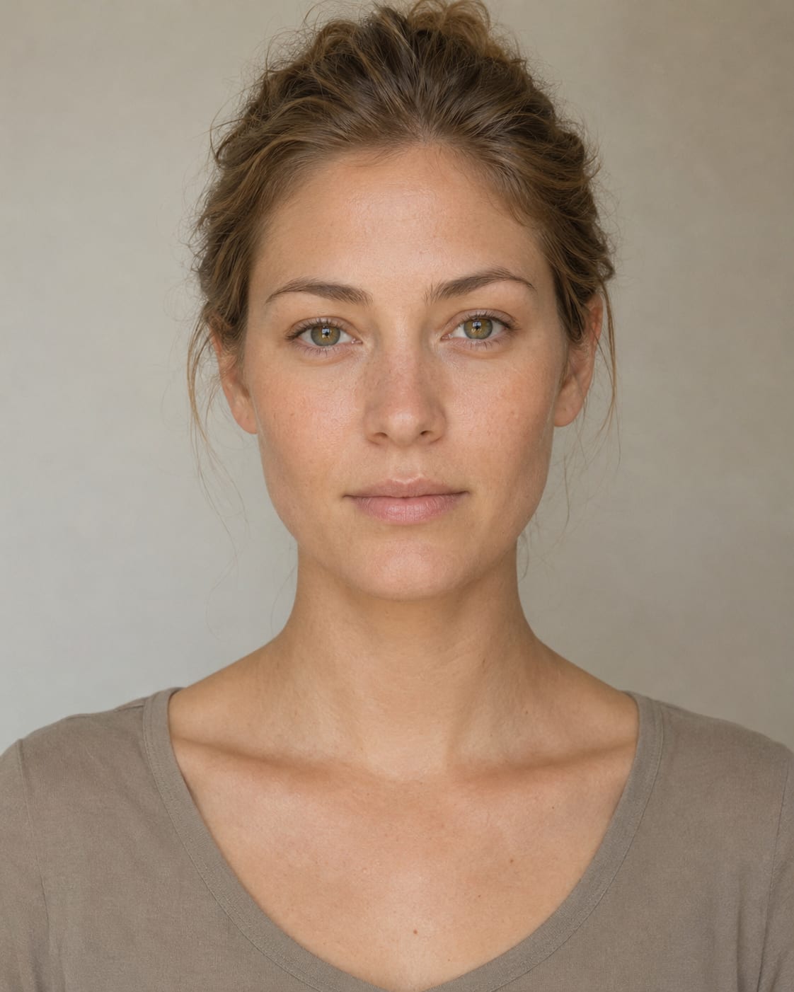 Example of a clear face photo in even daylight